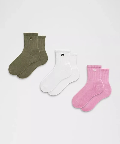 Unisex Daily Essential Quarter Socks *3 Pack | Men's