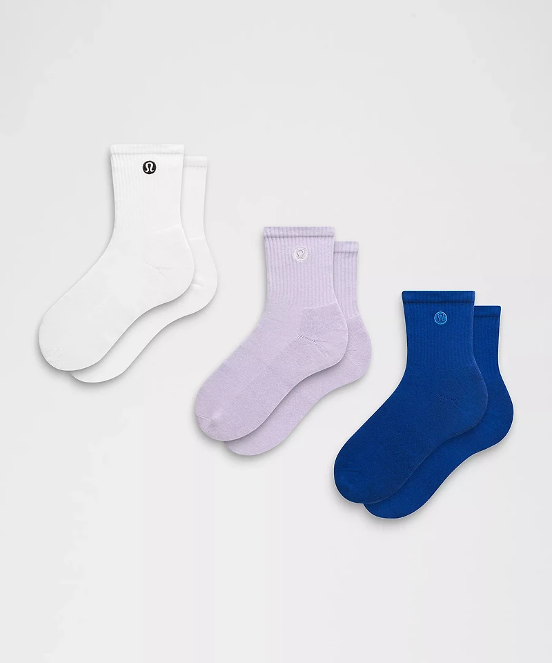 Unisex Daily Essential Quarter Socks *3 Pack | Men's