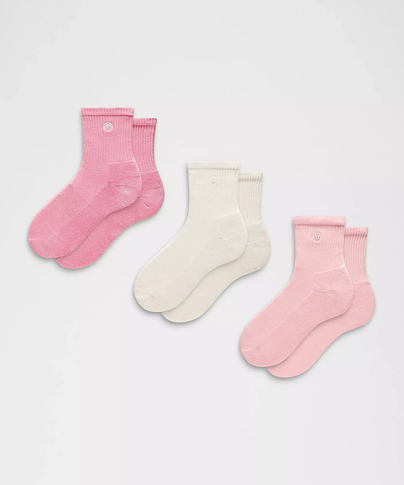 Unisex Daily Essential Quarter Socks *3 Pack