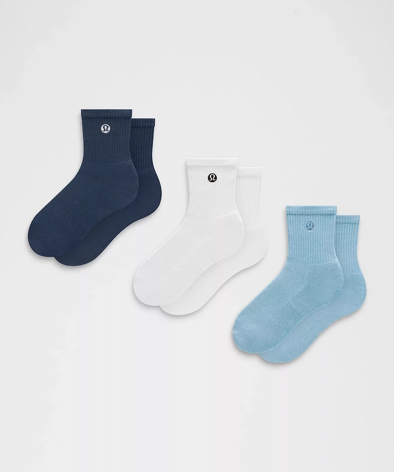 Unisex Daily Essential Quarter Socks *3 Pack