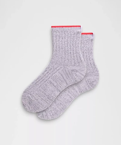 Unisex Quarter-Length Ragg Socks