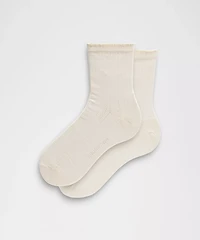 Unisex Pointelle Quarter Socks | Men's
