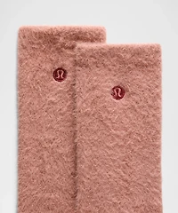 Unisex Fuzzy Crew Socks