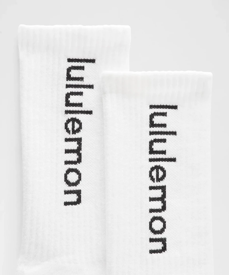 Unisex Daily Essential Crew Socks *Wordmark | Men's