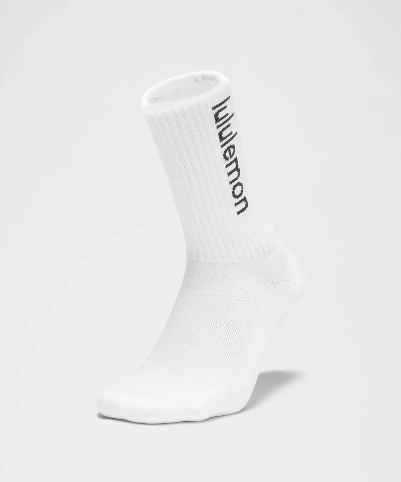 Unisex Daily Essential Crew Socks *Wordmark | Men's