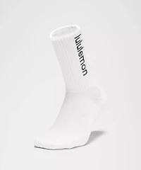 Unisex Daily Essential Crew Socks *Wordmark | Men's