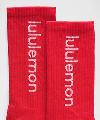 Unisex Daily Essential Crew Socks *Wordmark | Men's