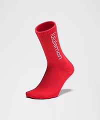 Unisex Daily Essential Crew Socks *Wordmark | Men's