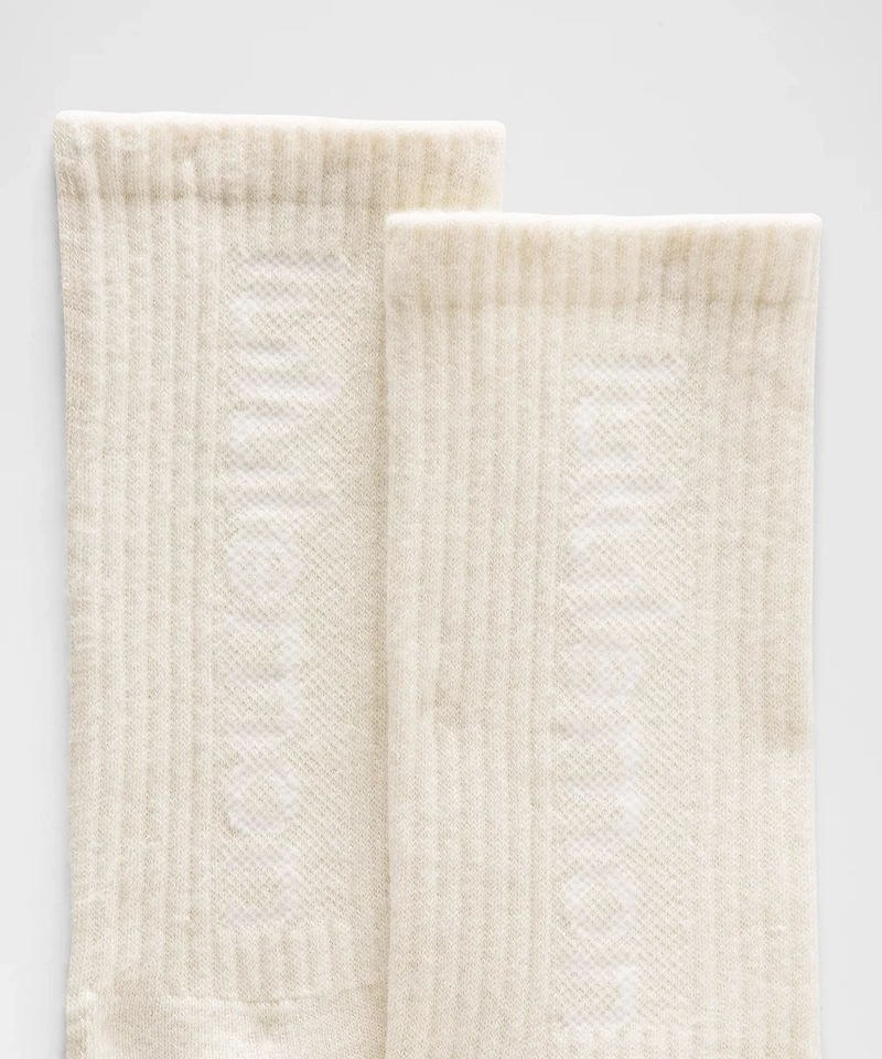 Unisex Daily Essential Crew Socks *Wordmark | Men's