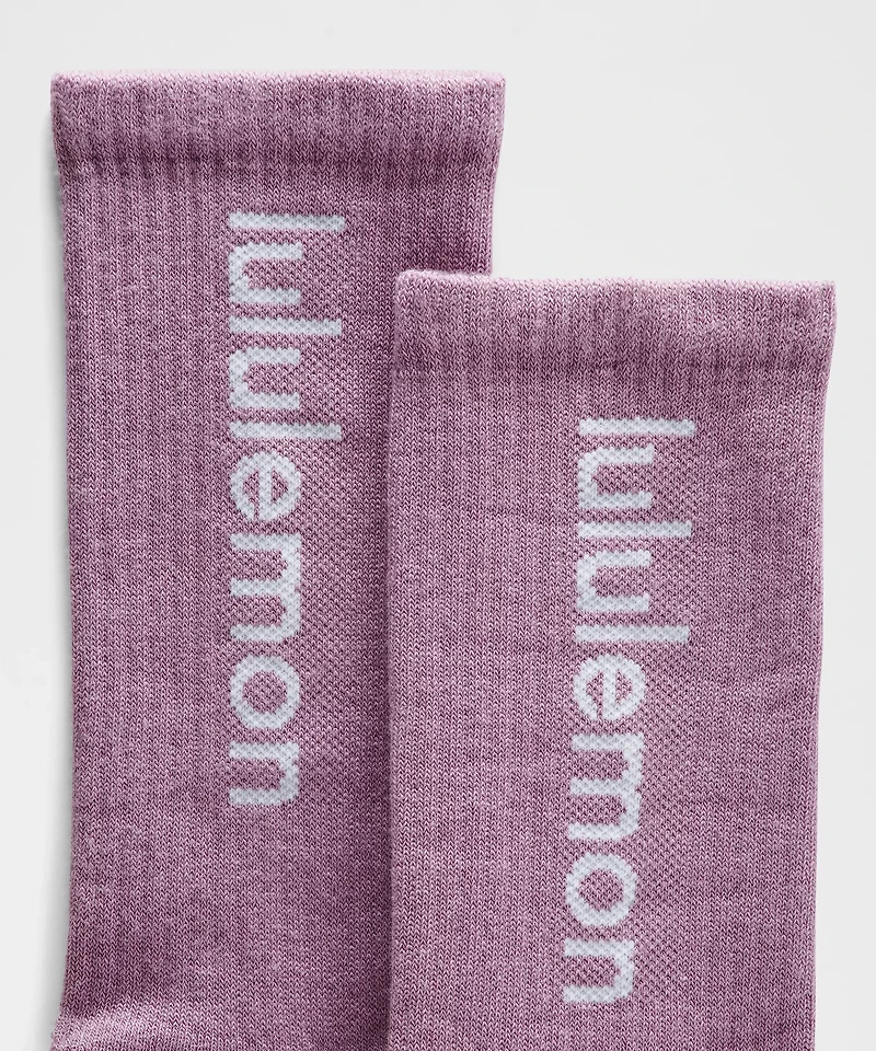 Unisex Daily Essential Crew Socks *Wordmark | Men's