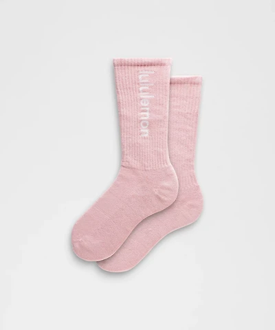 Unisex Daily Essential Crew Socks *Wordmark | Men's