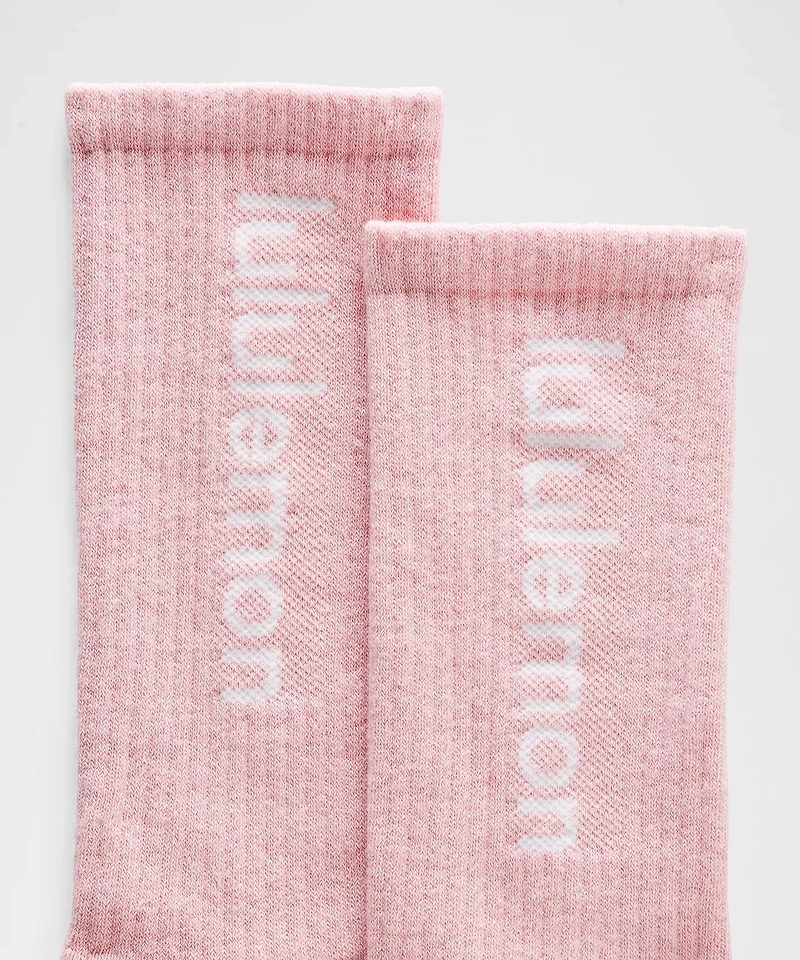 Unisex Daily Essential Crew Socks *Wordmark | Men's