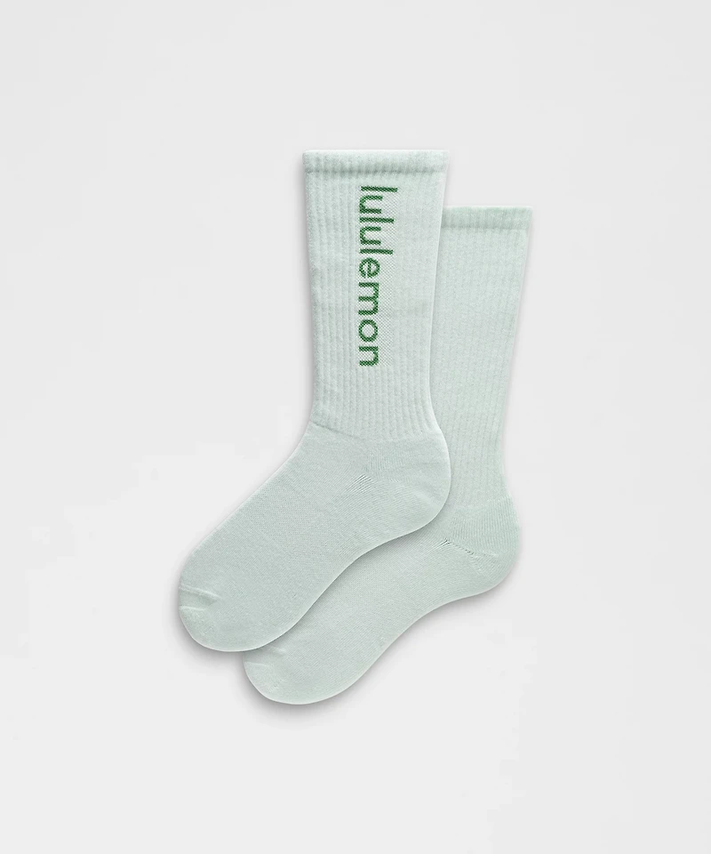 Unisex Daily Essential Crew Socks *Wordmark | Men's