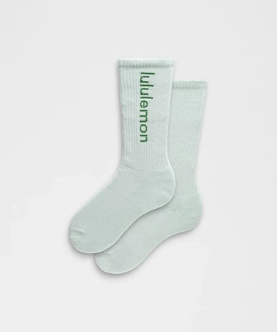 Unisex Daily Essential Crew Socks *Wordmark | Men's