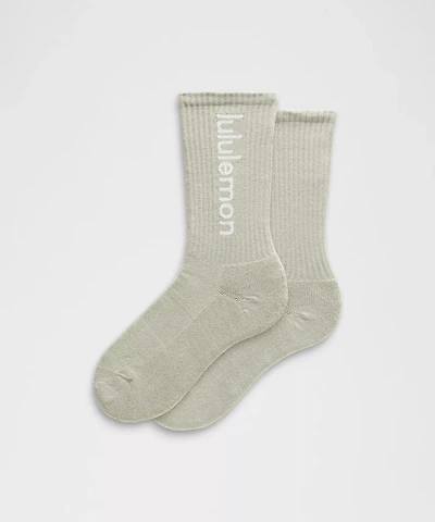 Unisex Daily Essential Crew Socks *Wordmark