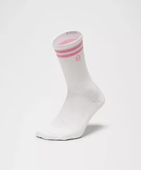 Unisex Daily Essential Crew Socks 3 Pack *Stripe