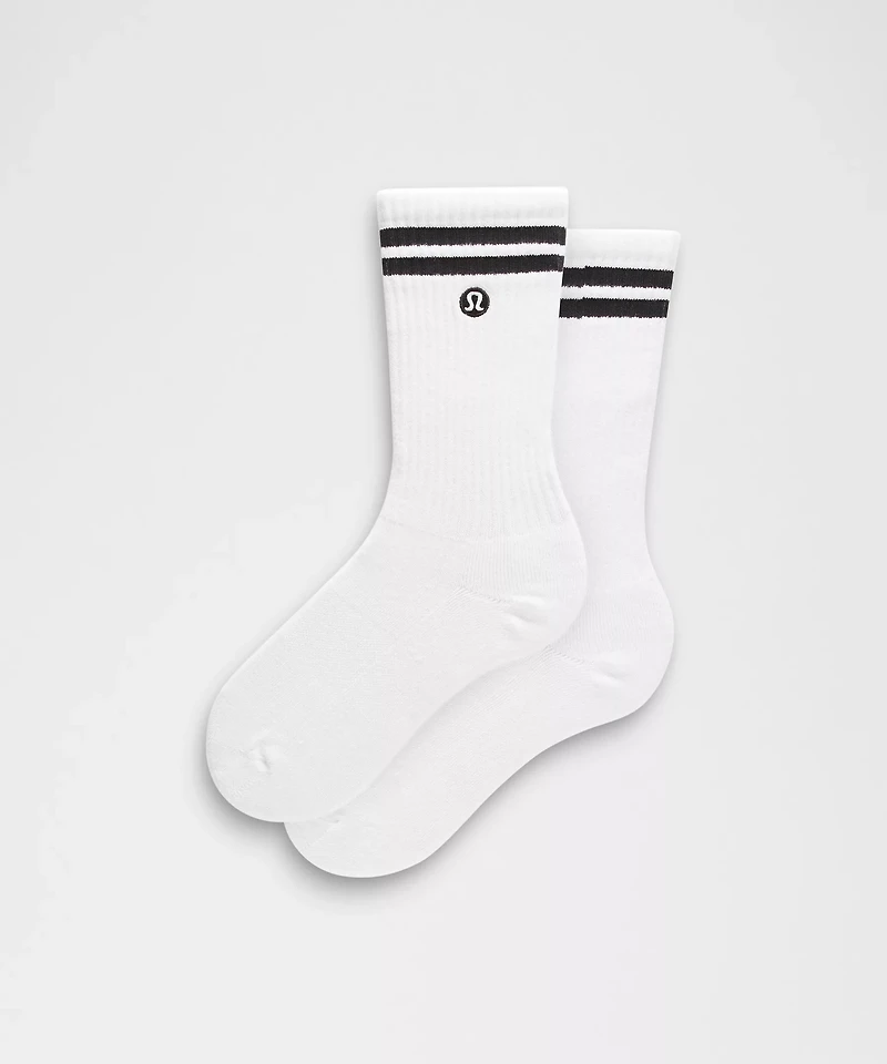 Unisex Daily Essential Crew Socks *Stripe | Men's