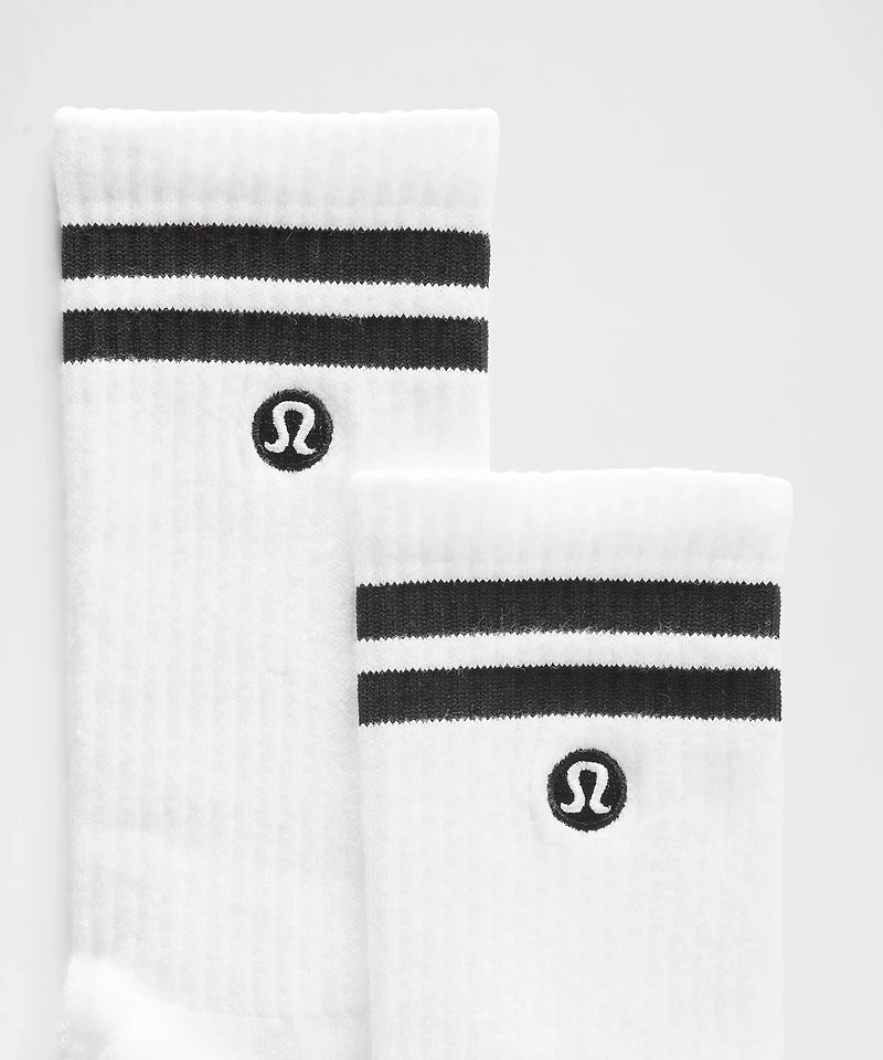Unisex Daily Essential Crew Socks *Stripe | Men's