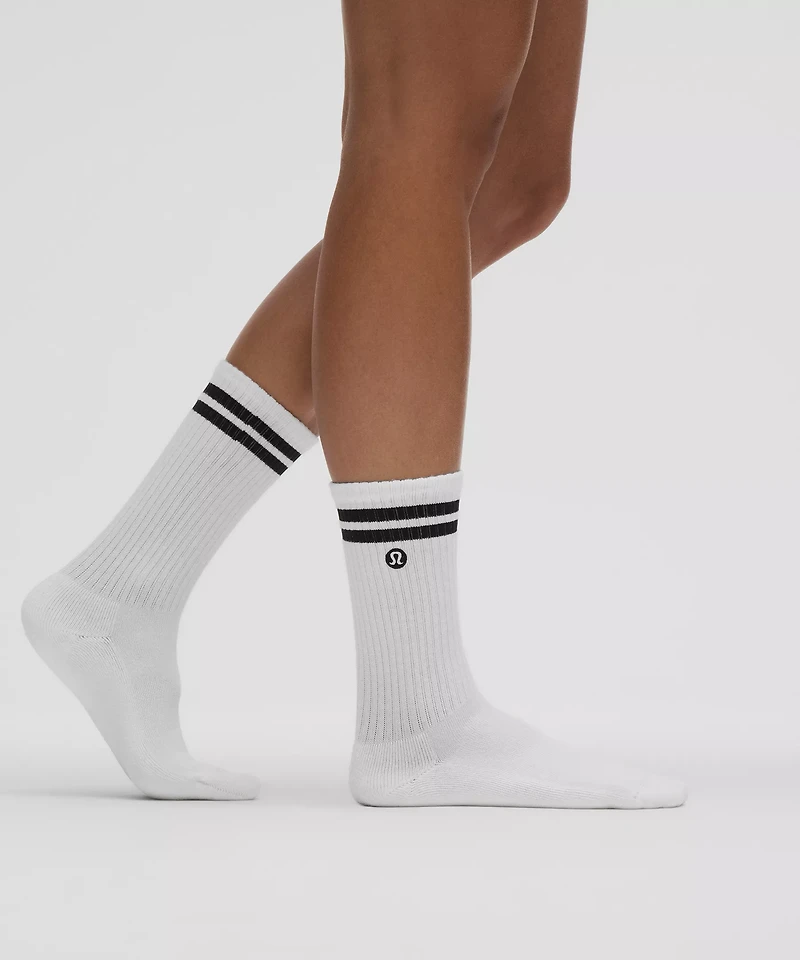 Unisex Daily Essential Crew Socks *Stripe | Men's
