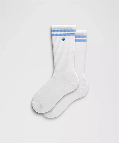 Unisex Daily Essential Crew Socks *Stripe | Men's