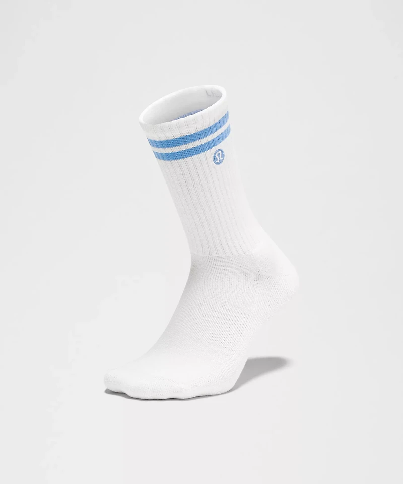 Unisex Daily Essential Crew Socks *Stripe | Men's