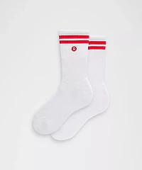 Unisex Daily Essential Crew Socks *Stripe | Men's