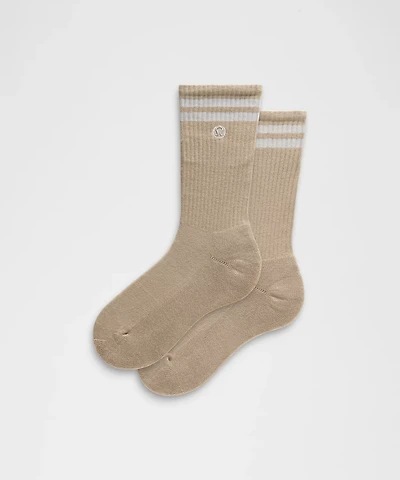 Unisex Daily Essential Crew Socks *Stripe | Men's