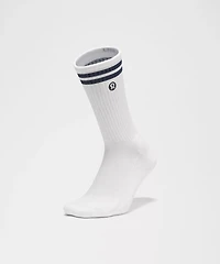 Unisex Daily Essential Crew Socks *Stripe