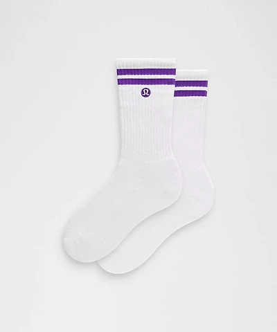 Unisex Daily Essential Crew Socks *Stripe | Men's