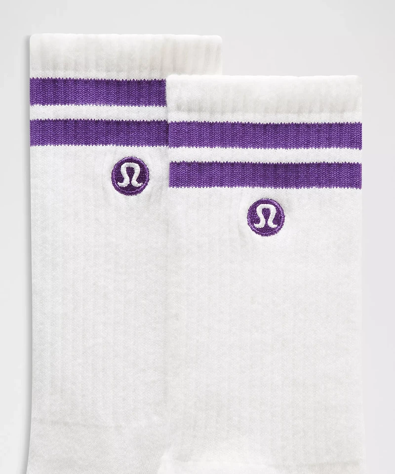Unisex Daily Essential Crew Socks *Stripe | Men's