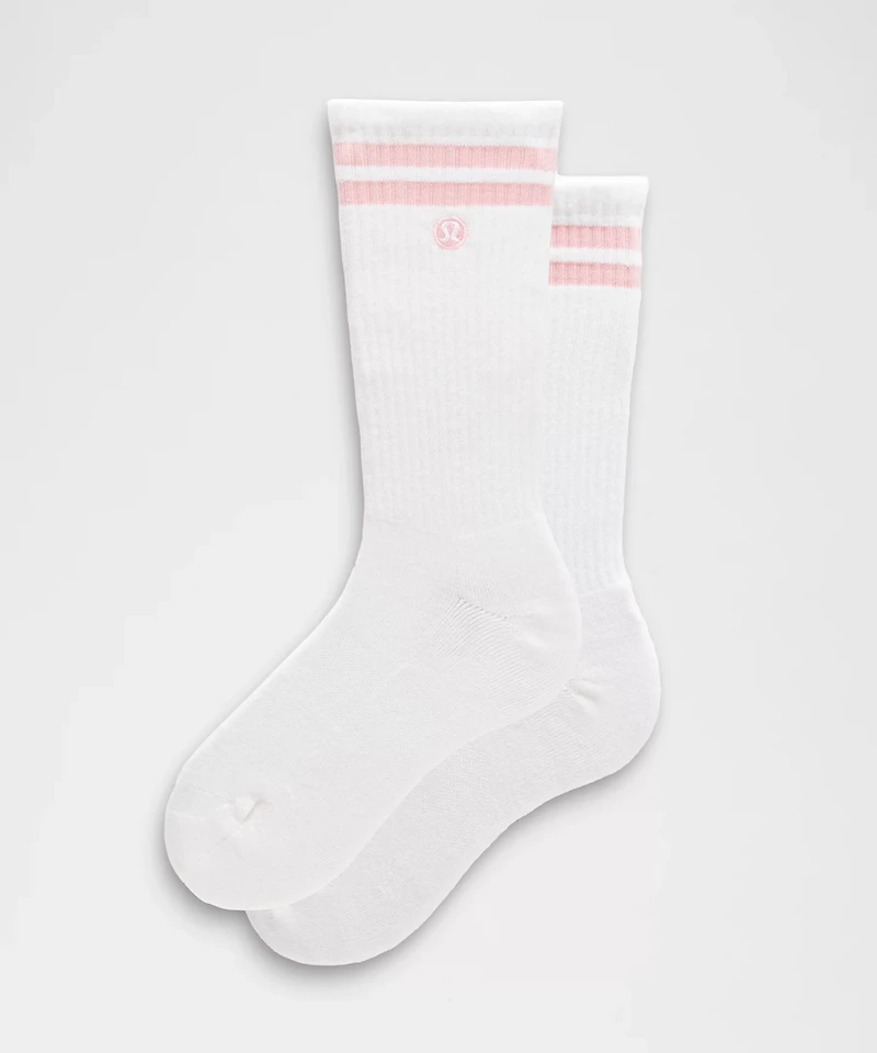 Unisex Daily Essential Crew Socks *Stripe | Men's