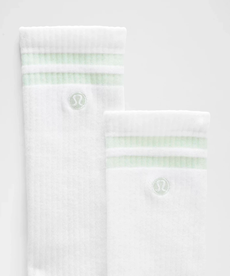 Unisex Daily Essential Crew Socks *Stripe | Men's