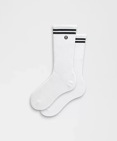 Unisex Daily Essential Crew Socks *Stripe | Men's