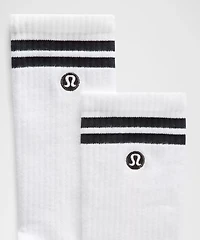 Unisex Daily Essential Crew Socks *Stripe