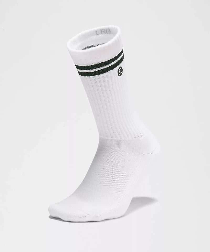 Unisex Daily Essential Crew Socks *Stripe | Men's