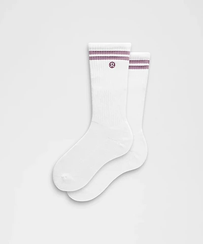 Unisex Daily Essential Crew Socks *Stripe | Men's