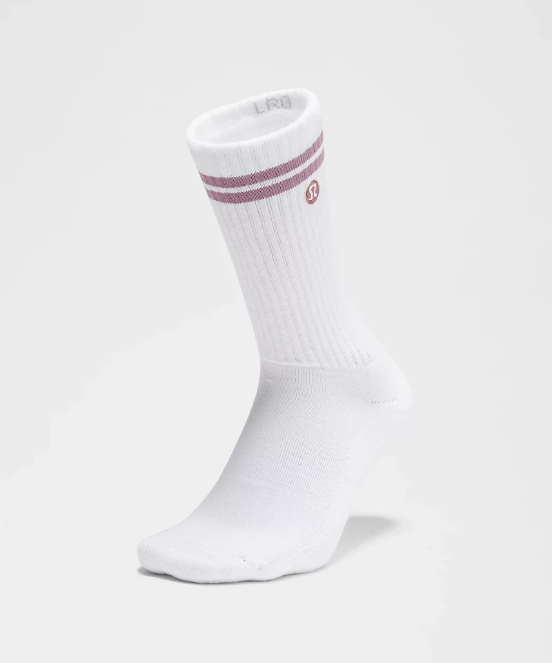 Unisex Daily Essential Crew Socks *Stripe | Men's