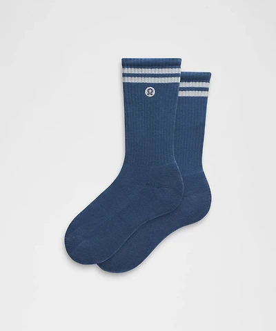 Unisex Daily Essential Crew Socks *Stripe | Men's