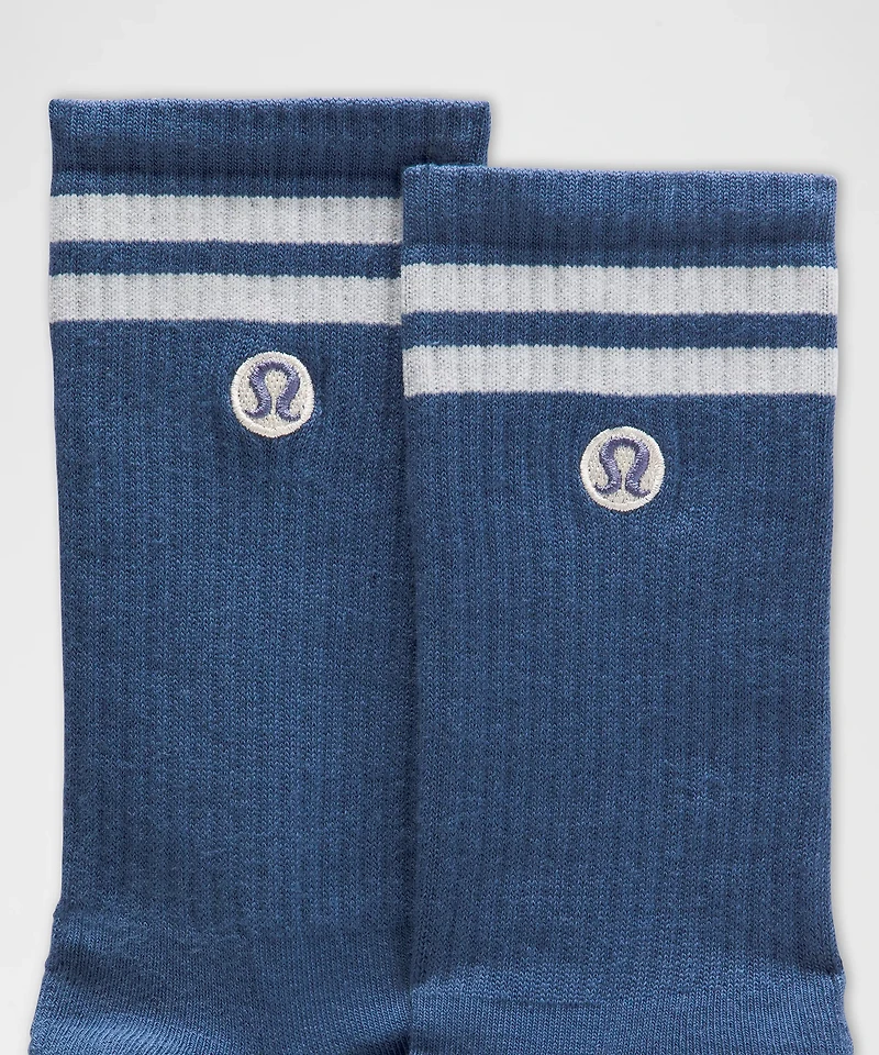 Unisex Daily Essential Crew Socks *Stripe | Men's