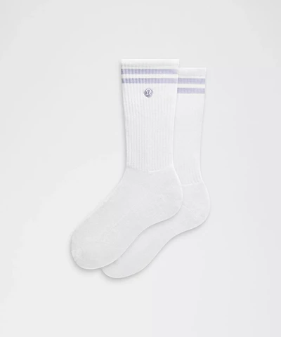 Unisex Daily Essential Crew Socks *Stripe | Men's
