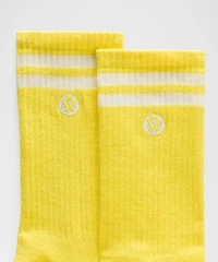 Unisex Daily Essential Crew Socks *Stripe