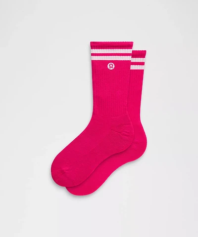 Unisex Daily Essential Crew Socks *Stripe