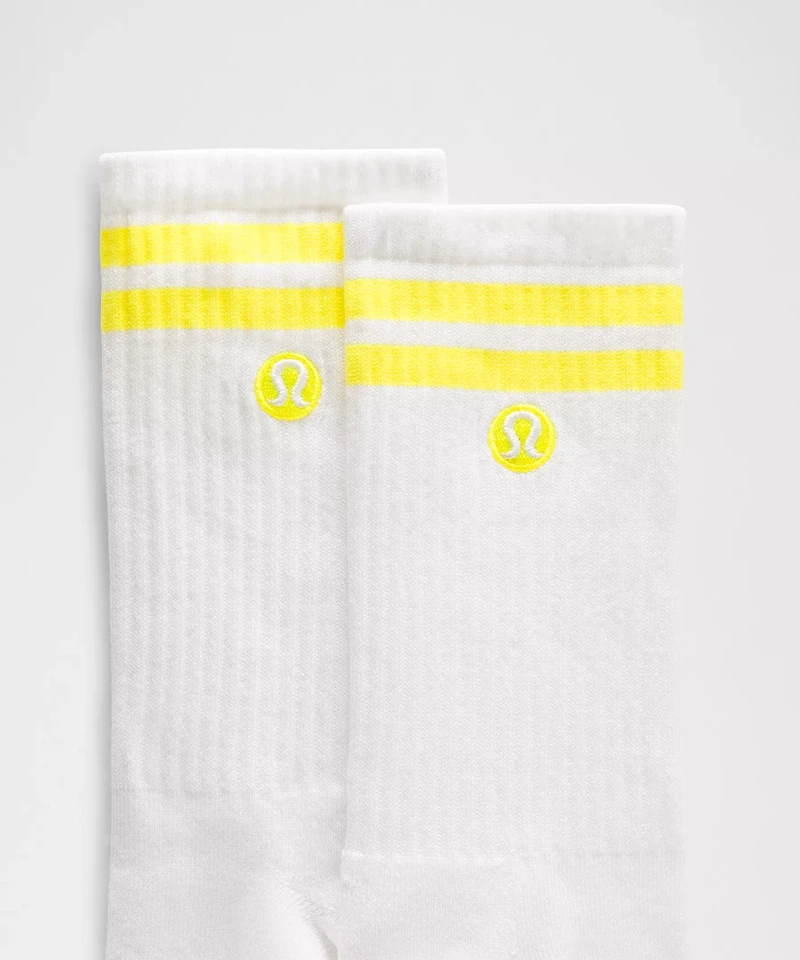 Unisex Daily Essential Crew Socks *Stripe | Men's