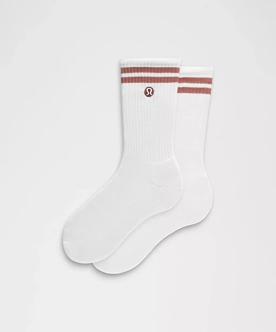 Unisex Daily Essential Crew Socks *Stripe | Men's