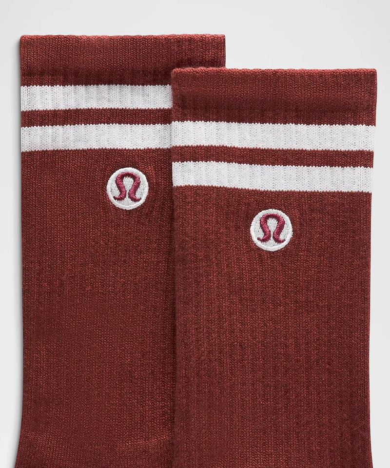 Unisex Daily Essential Crew Socks *Stripe | Men's