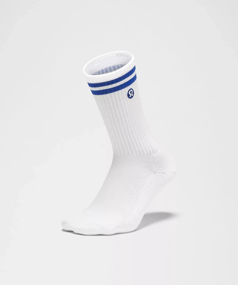 Unisex Daily Essential Crew Socks *Stripe