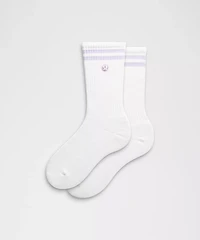 Unisex Daily Essential Crew Socks *Stripe