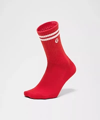 Unisex Daily Essential Crew Socks *Stripe
