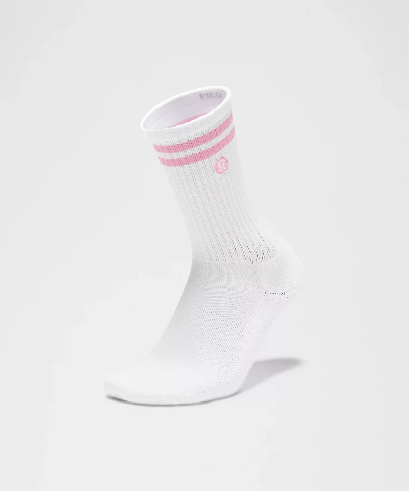 Unisex Daily Essential Crew Socks *Stripe