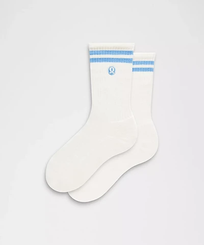 Unisex Daily Essential Crew Socks *Stripe